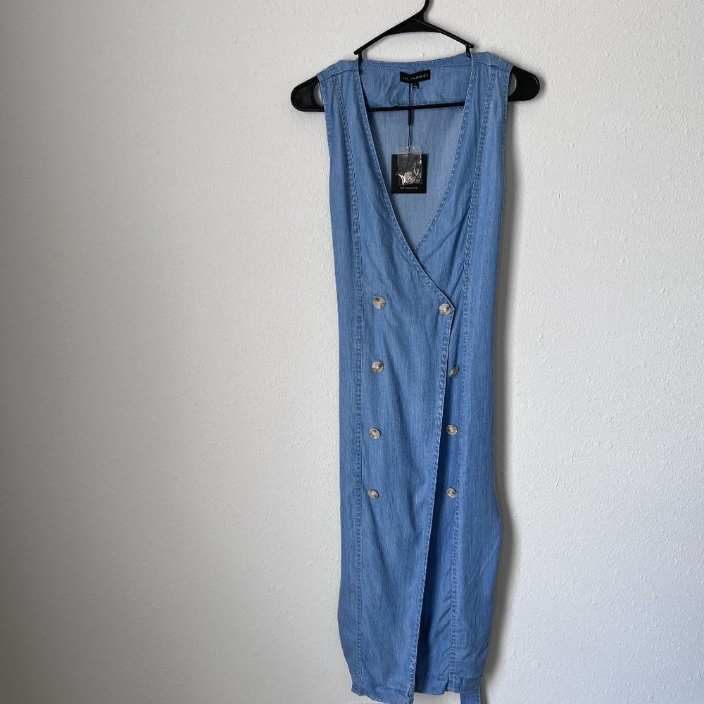 JLUXLABEL Blue Midi Dress